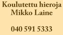Koulutettu hieroja Mikko Laine logo
